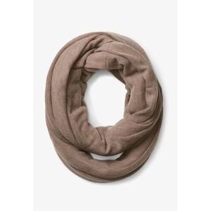 MM LaFleur Infinity Scarf Beige Extra Fine Merino Wool Lightweight Made in Italy
